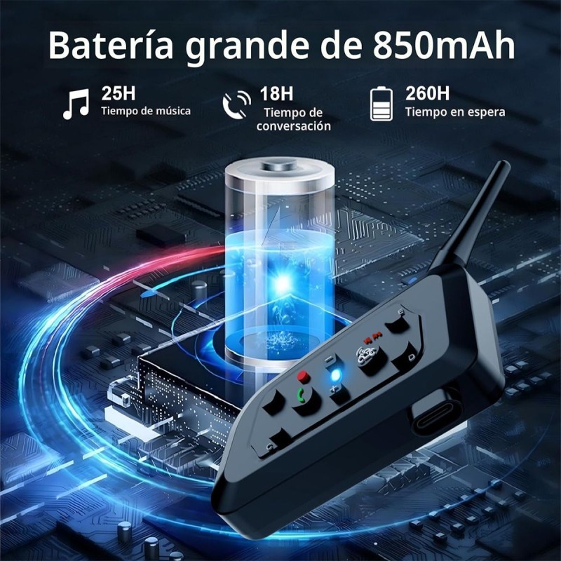 Intercomunicador Moto V6 Con Bluetooth Usb Tipo C - Tienda Galicia