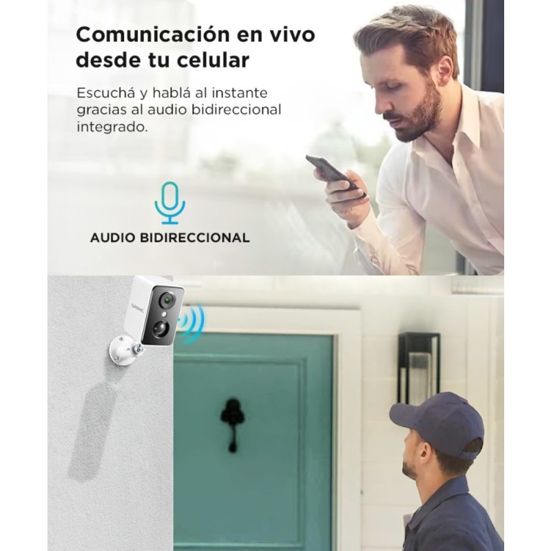 Camara Seguridad Gadnic Wifi Interior Exterior Full HD 1296P Vision ...